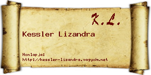 Kessler Lizandra névjegykártya